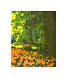 Blumen unter Bäumen